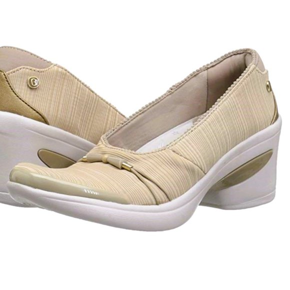 NIB  BZEES WOMEN SIZE 8.5 W ELECTRIC PUMP Beige and white COMFY - Picture 2 of 9